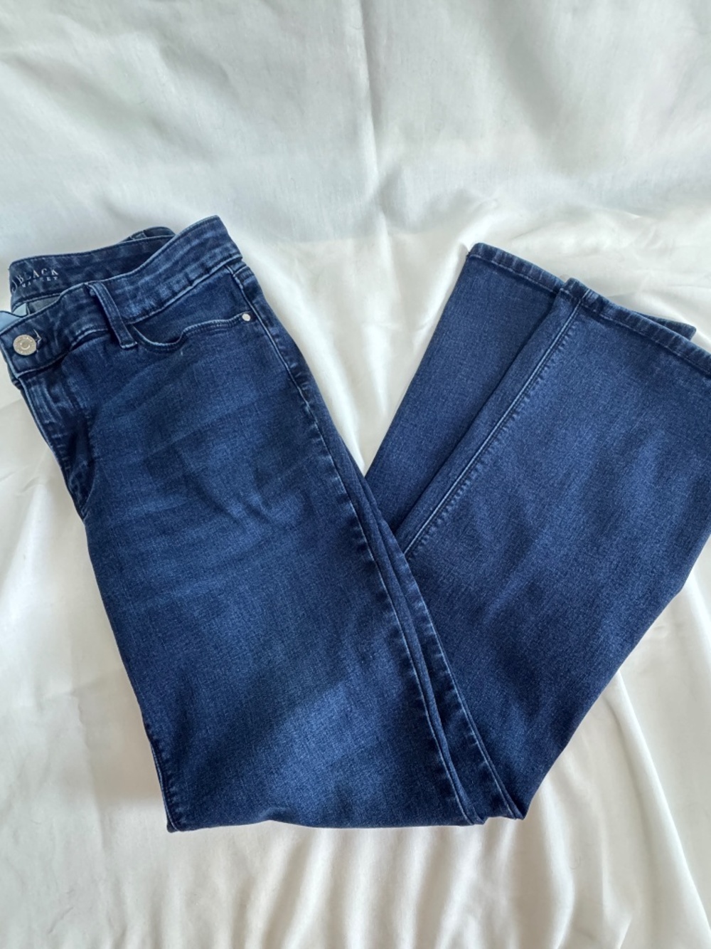 White House Black Market Mid-Rise Dark Blue Women's Jeans 10S High Stretch